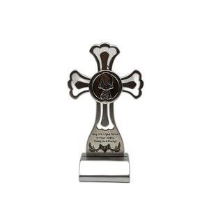 Communion Cross-Boy "May His Light Shine In Your Heart Today And Always "